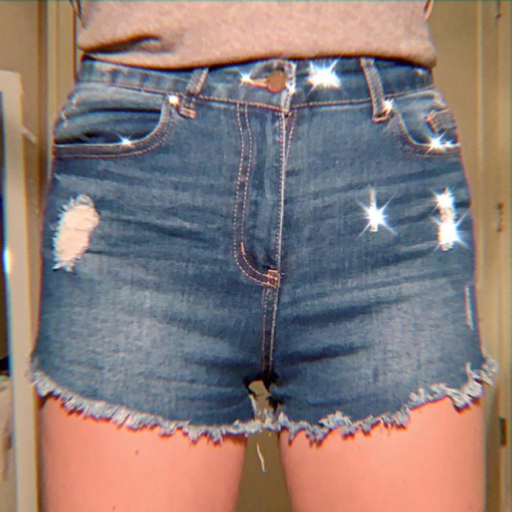 Women’s Distressed Denim Shorts